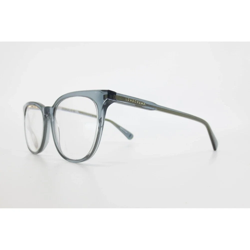 Longchamp LO2693 400 Grey Transparent Cat Eye Eyeglasses Frames 51-17-140 Womens